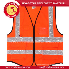 Construction reflective vest with pockets